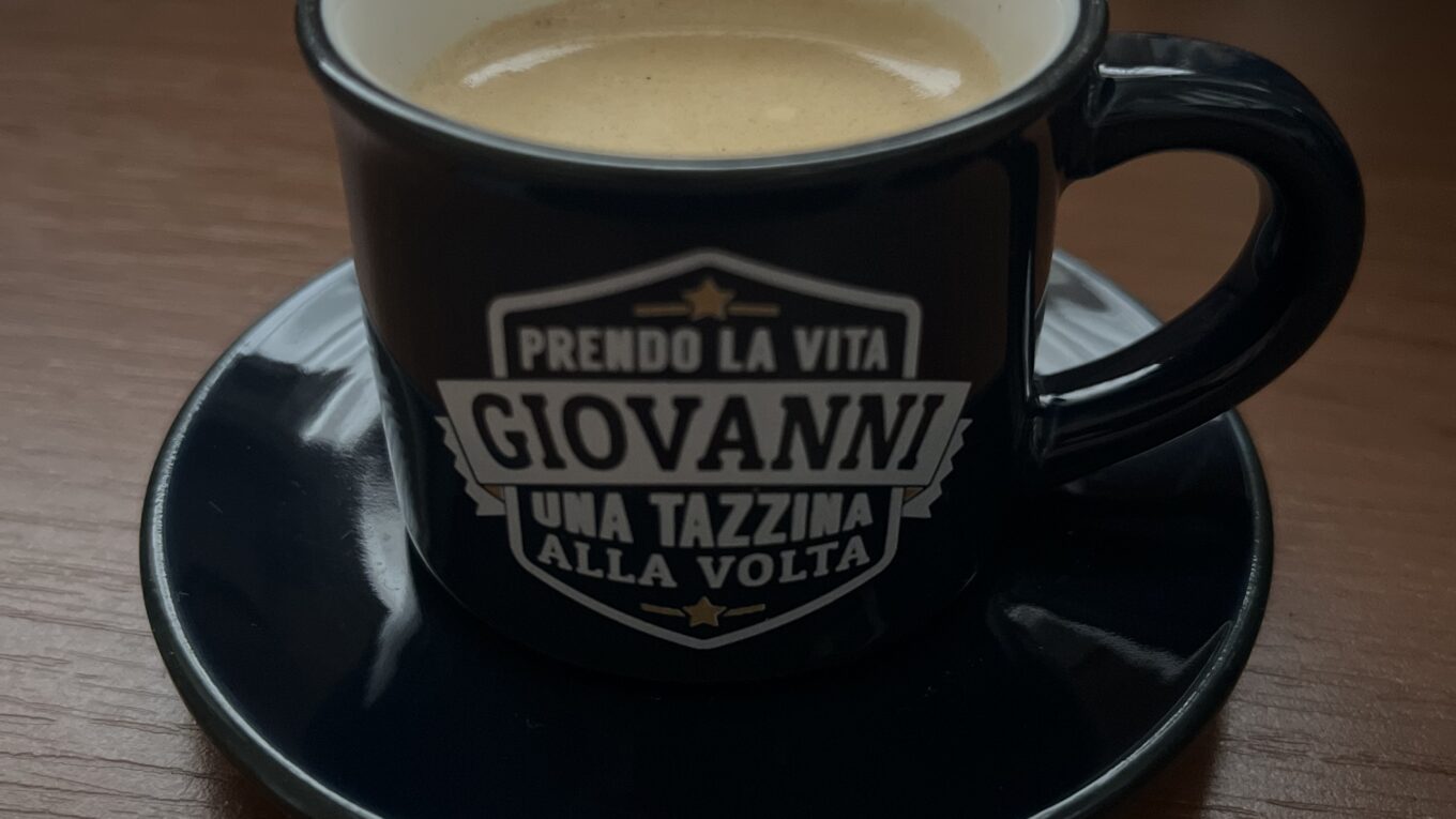 Eine Tasse Espresso